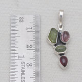 Natural Peridot Silver Pendants
