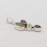 Natural Peridot Silver Pendants