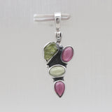 Natural Peridot Silver Pendants