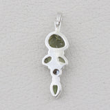 Natural Peridot Silver Pendant