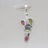 Natural Peridot Silver Pendants