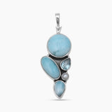 925 Sterling Silver Larimar Pendants