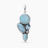 925 Sterling Silver Larimar Pendants