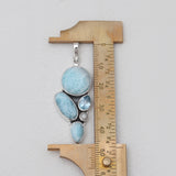925 Sterling Silver Larimar Pendants
