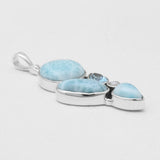 925 Sterling Silver Larimar Pendants