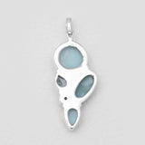 925 Sterling Silver Larimar Pendants