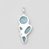 925 Sterling Silver Larimar Pendants