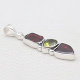925 Silver Garnet Pendants