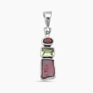 Garnet Silver Pendants