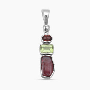 Garnet Silver Pendants