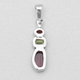 Garnet Silver Pendants