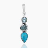 Mexican Turquoise Silver Pendants