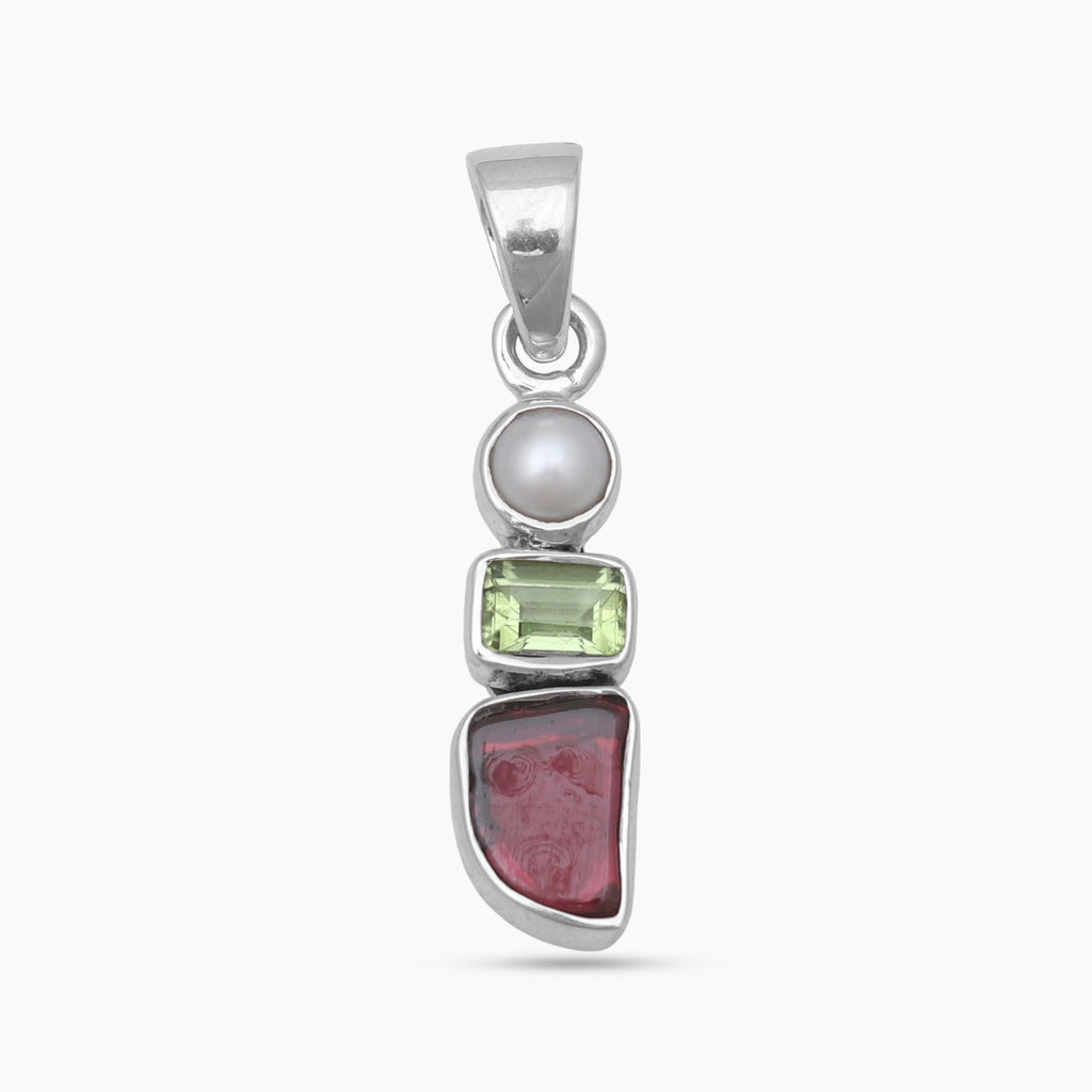 Garnet Silver Pendants