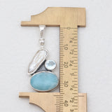 Larimar Silver Pendants
