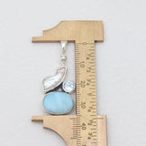 Larimar Silver Pendants