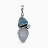 Aquamarine Silver Pendants