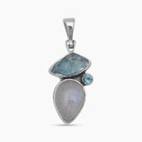 Aquamarine Silver Pendants