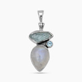 Aquamarine Silver Pendants