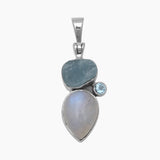 Aquamarine Silver Pendants