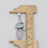 Aquamarine Silver Pendants