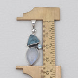 Aquamarine Silver Pendants
