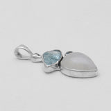 Aquamarine Silver Pendants