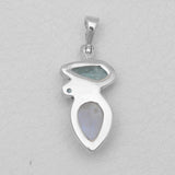 Aquamarine Silver Pendants