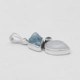 Aquamarine Silver Pendants