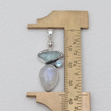 Aquamarine Silver Pendants