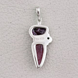 Natural Ruby Designer Pendant In 925 Sterling Silver