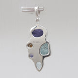Multi Stone Silver Pendants