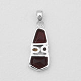 Garnet Silver Pendants