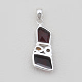 Garnet Silver Pendants