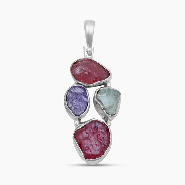 925 Sterling Silver Ruby Pendants