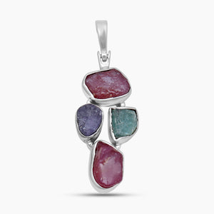 925 Sterling Silver Ruby Pendants