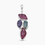 925 Sterling Silver Ruby Pendants