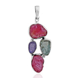 925 Sterling Silver Ruby Pendant