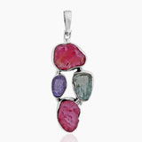 925 Sterling Silver Ruby Pendants