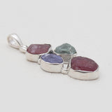 925 Sterling Silver Ruby Pendants