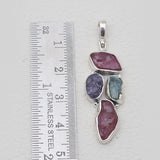 925 Sterling Silver Ruby Pendants