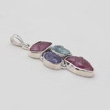 925 Sterling Silver Ruby Pendants