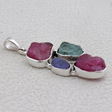 925 Sterling Silver Ruby Pendant