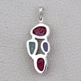 925 Sterling Silver Ruby Pendant