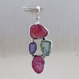 925 Sterling Silver Ruby Pendant