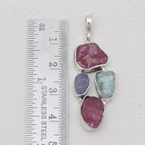 925 Sterling Silver Ruby Pendants