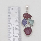 925 Sterling Silver Ruby Pendants