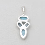 925 Sterling Silver Larimar Pendants