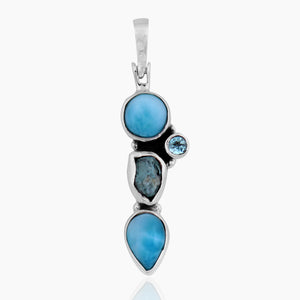 925 Sterling Silver Larimar Pendants