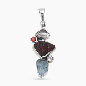 Garnet Silver Pendants