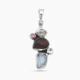 Garnet Silver Pendants